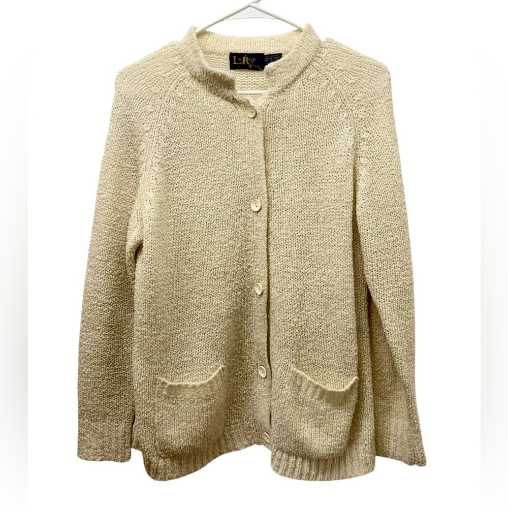 LeRoy Vintage Cream Women's Cardigan Sweater
